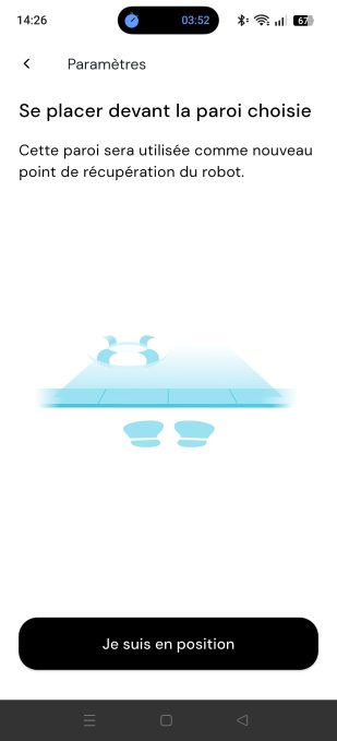 appli maytronics paroi de stationnement paramétrage