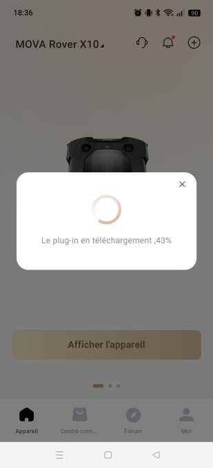 MOVAhome téléchargement plug-in
