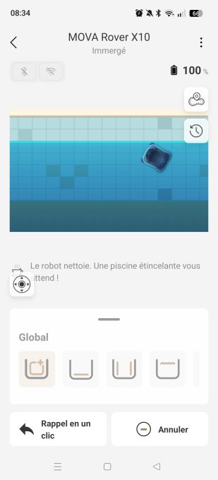 MOVAhome en train de nettoyer