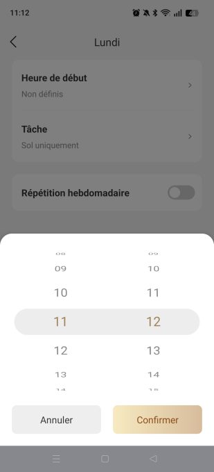 MOVAhome programmation horaire