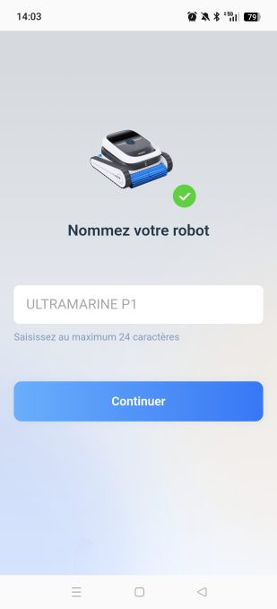 appli Ecovacs Home nommer robot