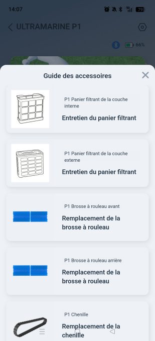 appli Ecovacs Home guide des accessoires