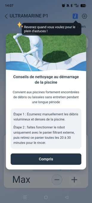 appli Ecovacs Home conseils de nettoyage