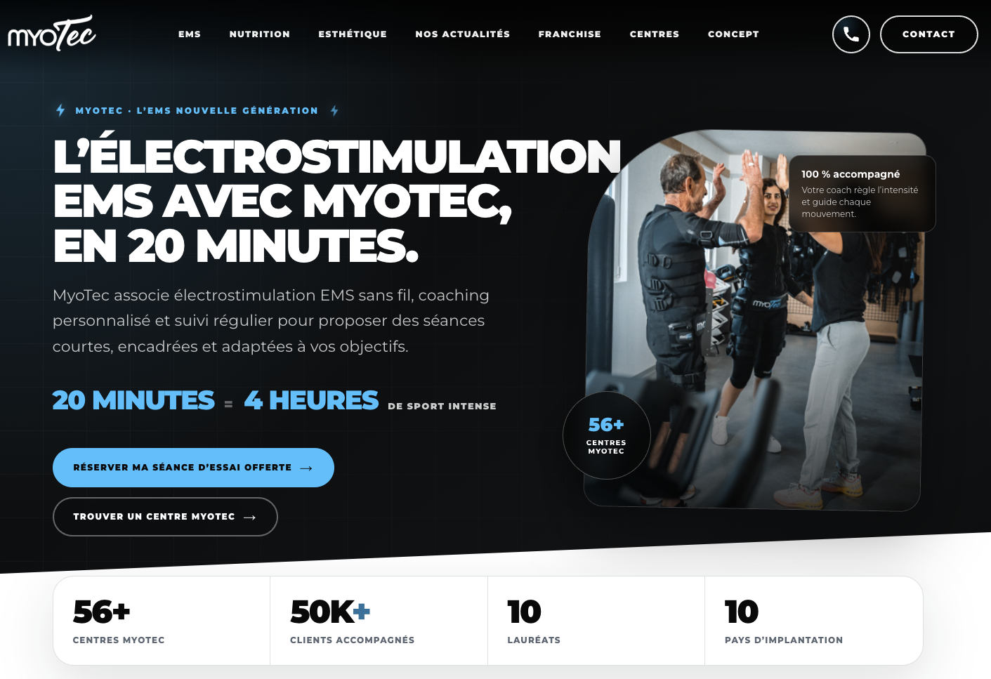 le site officiel de myotec