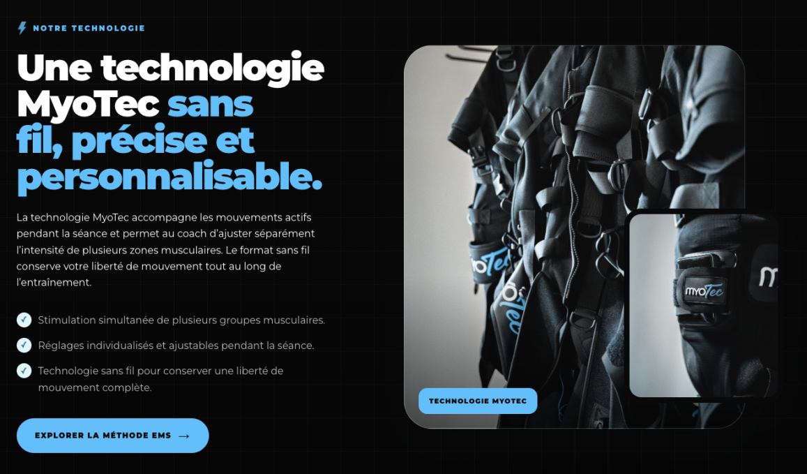 la technologie sans fil de myotec