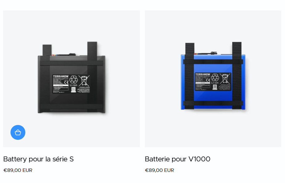 accessoires terramow batterie