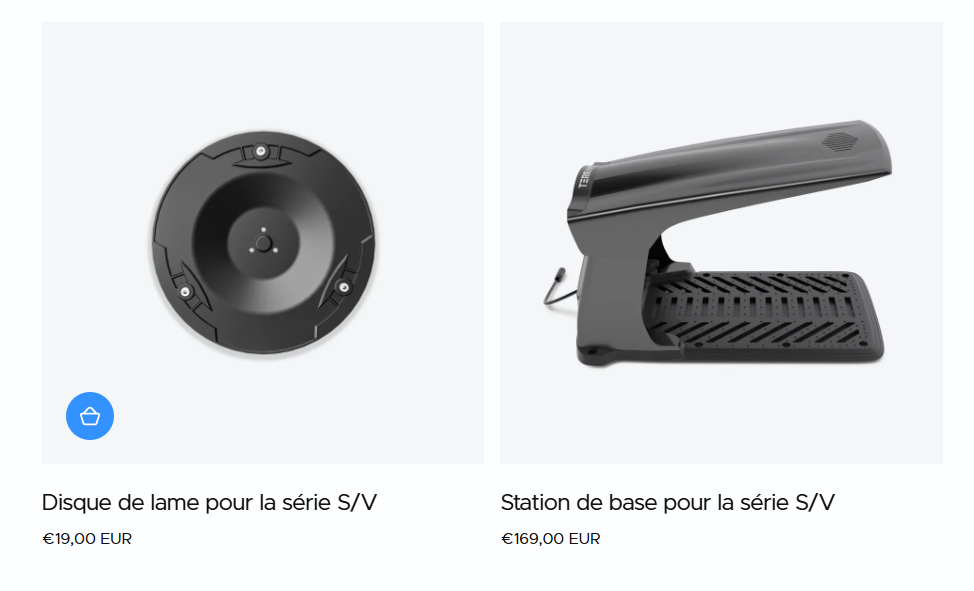 accessoires terramow disque et abri