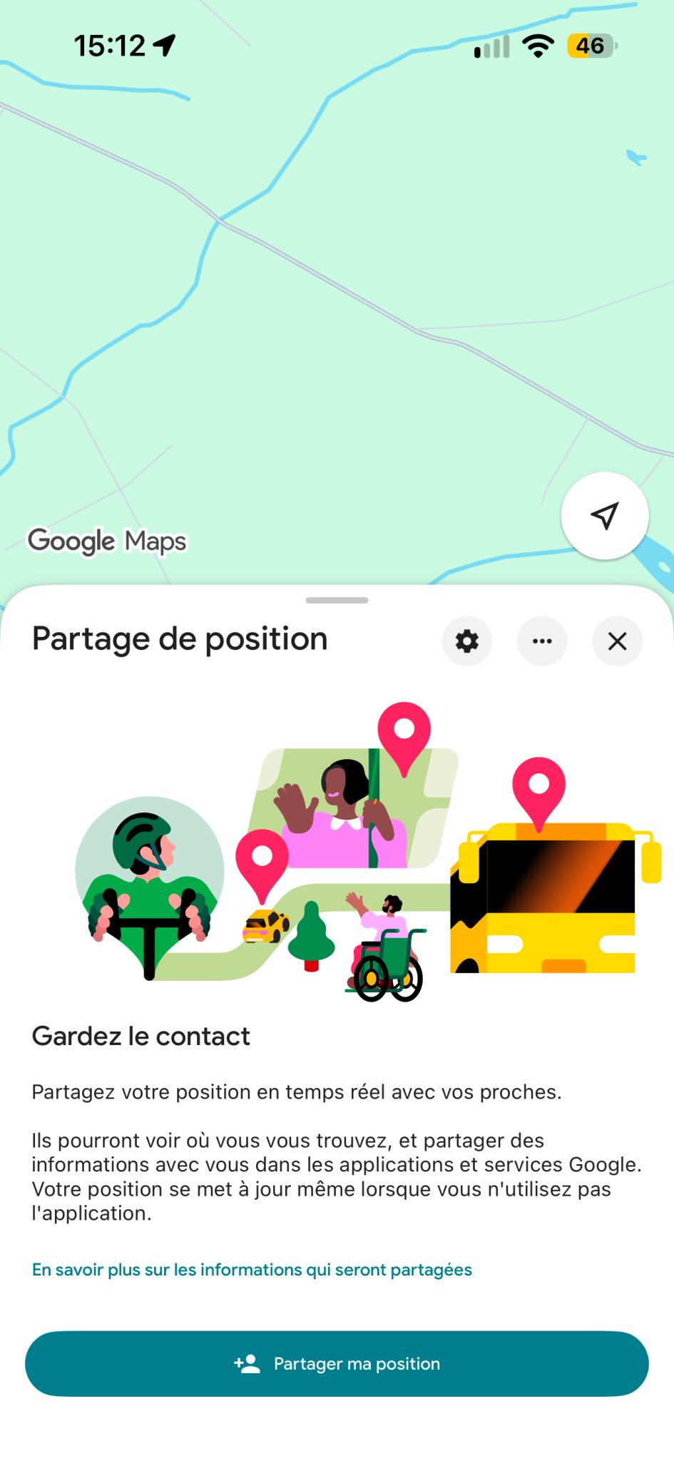 Capture d'écran Google Maps