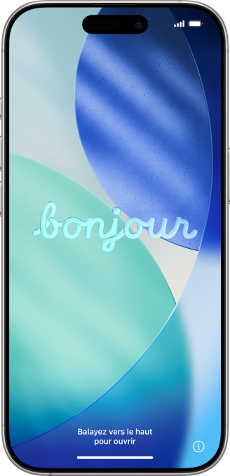 Écran d'initialisation iPhone