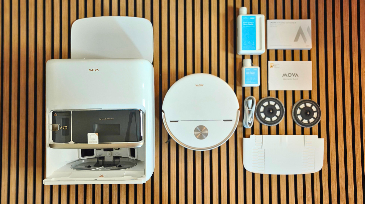 MOVA V70 Ultra Complete X première partie du bundle