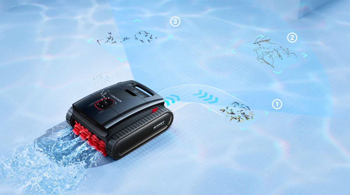 Roborock Aqua P1 navigation en fond de piscine