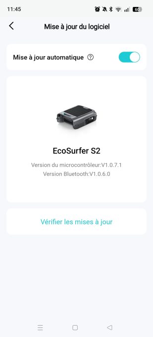 Appli Aiper mise à jour
