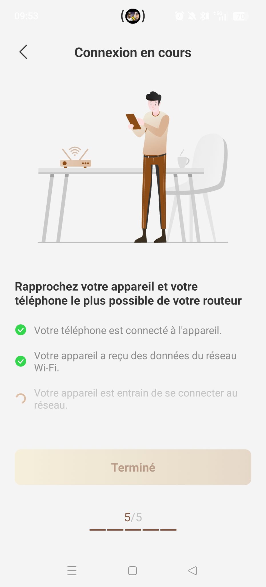 appli MOVAhome connexion