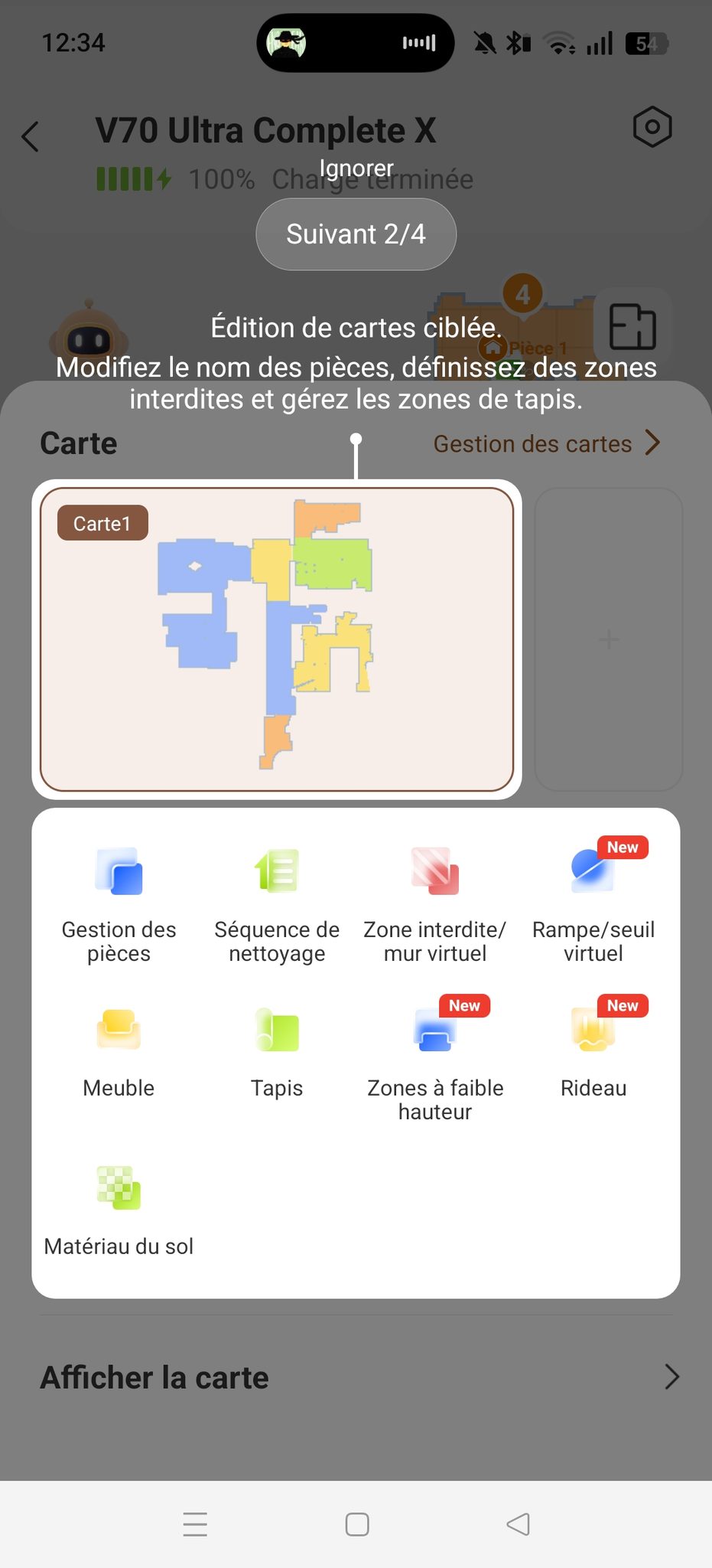 appli MOVAhome tutos édition cartographie