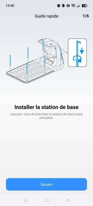 appli terramow installation de la base