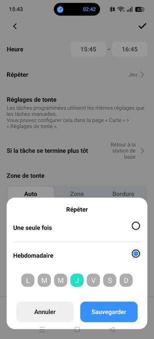 appli terramow planning hebdomadaire