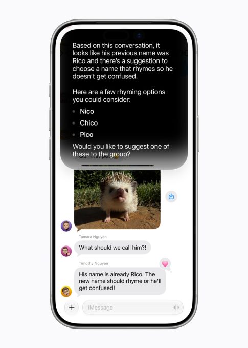 Capture d'écran Siri AI 1