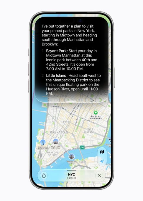 Capture d'écran Siri AI 2