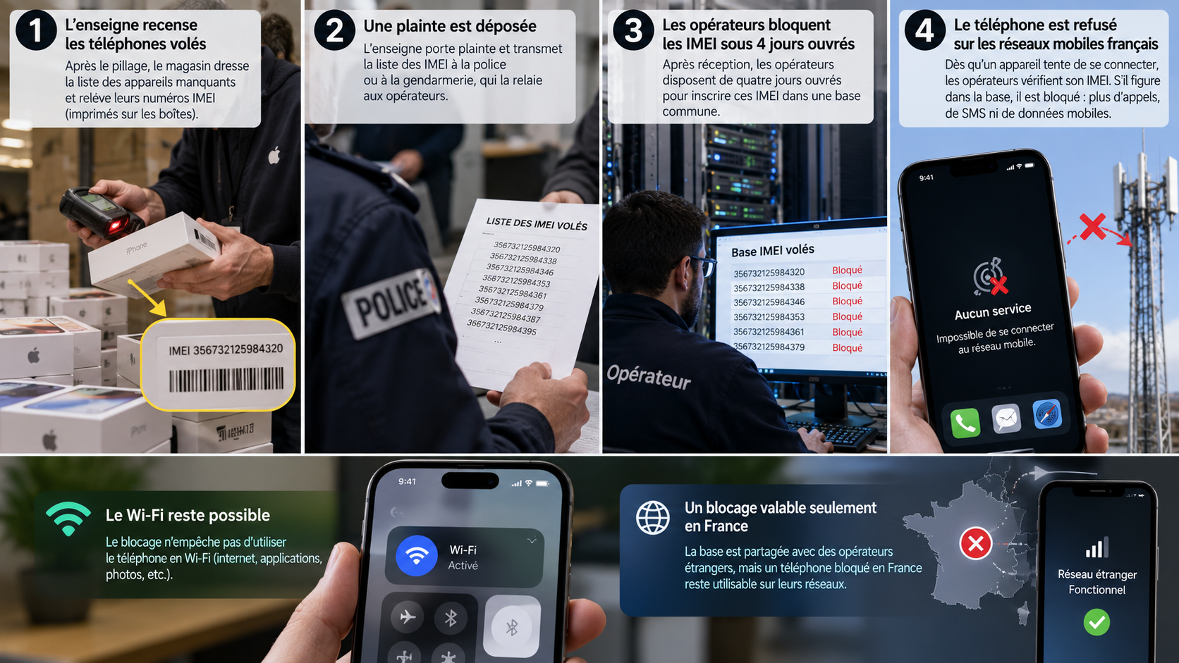 Comment fonctionne le blocage IMEI en France