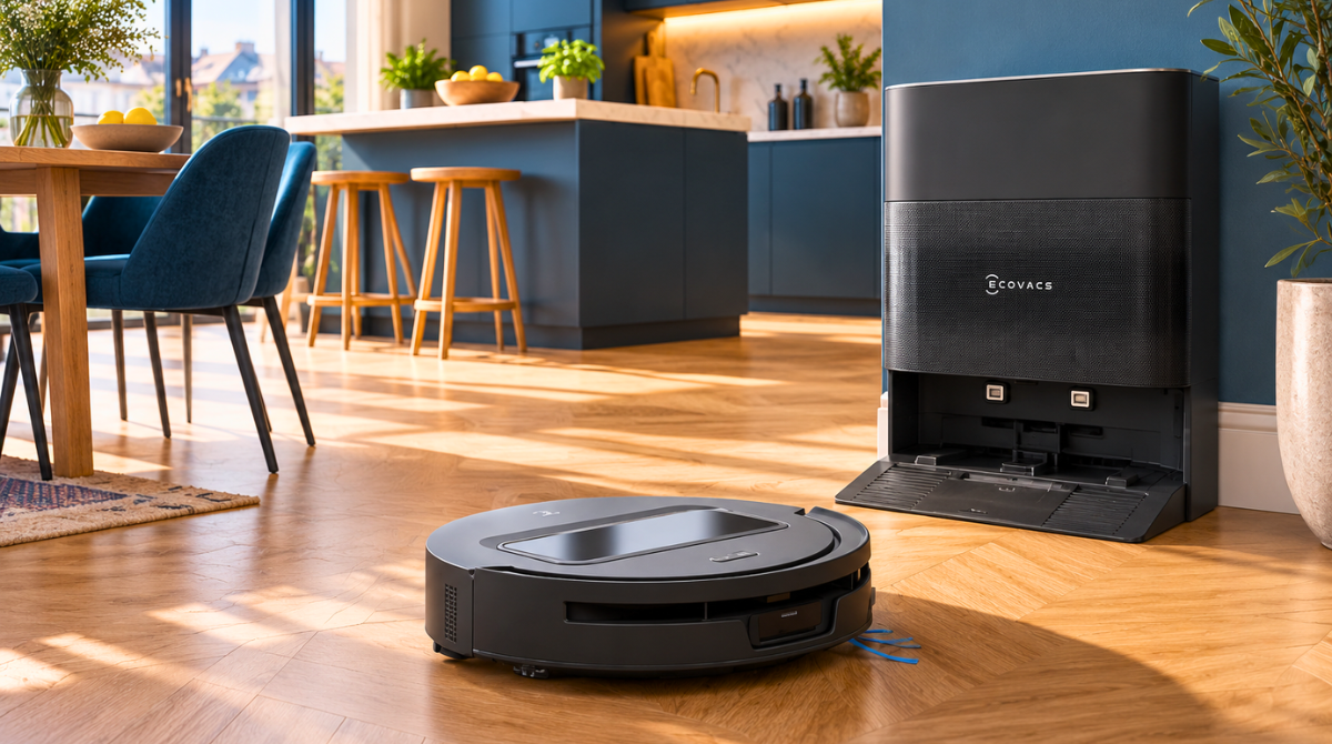 ECOVACS DEEBOT T90 Max dans cuisine ouverte