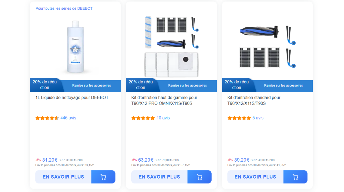 ECOVACS DEEBOT T90S Pro Omni boutique (promo)