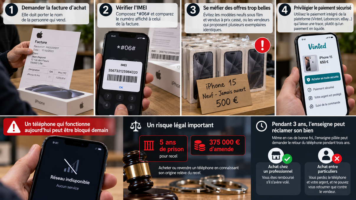 précautions pour un achat d'occasion de smartphone