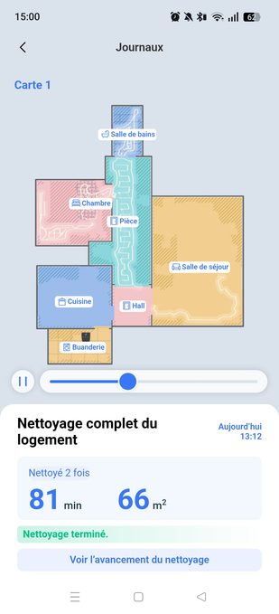 appli ecovacs journaux détail