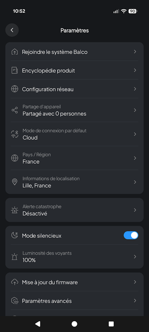 app bluetti balco transfer hub parametres